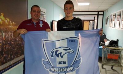 milinkovic con i tifosi serbi