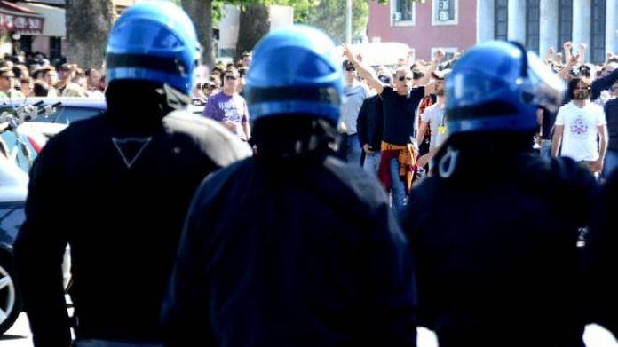 polizia-olimpico fiorentina lazio