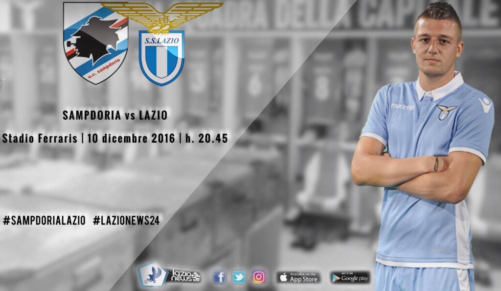 Sampdoria-Lazio, le probabili formazioni (Diretta scritta su lazionews24) 1 samplazio2017