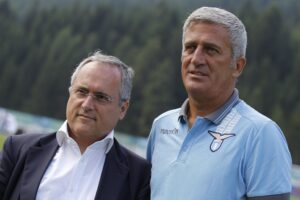 lotito petkovic ritiro lazio 2013 cadore posa ifa