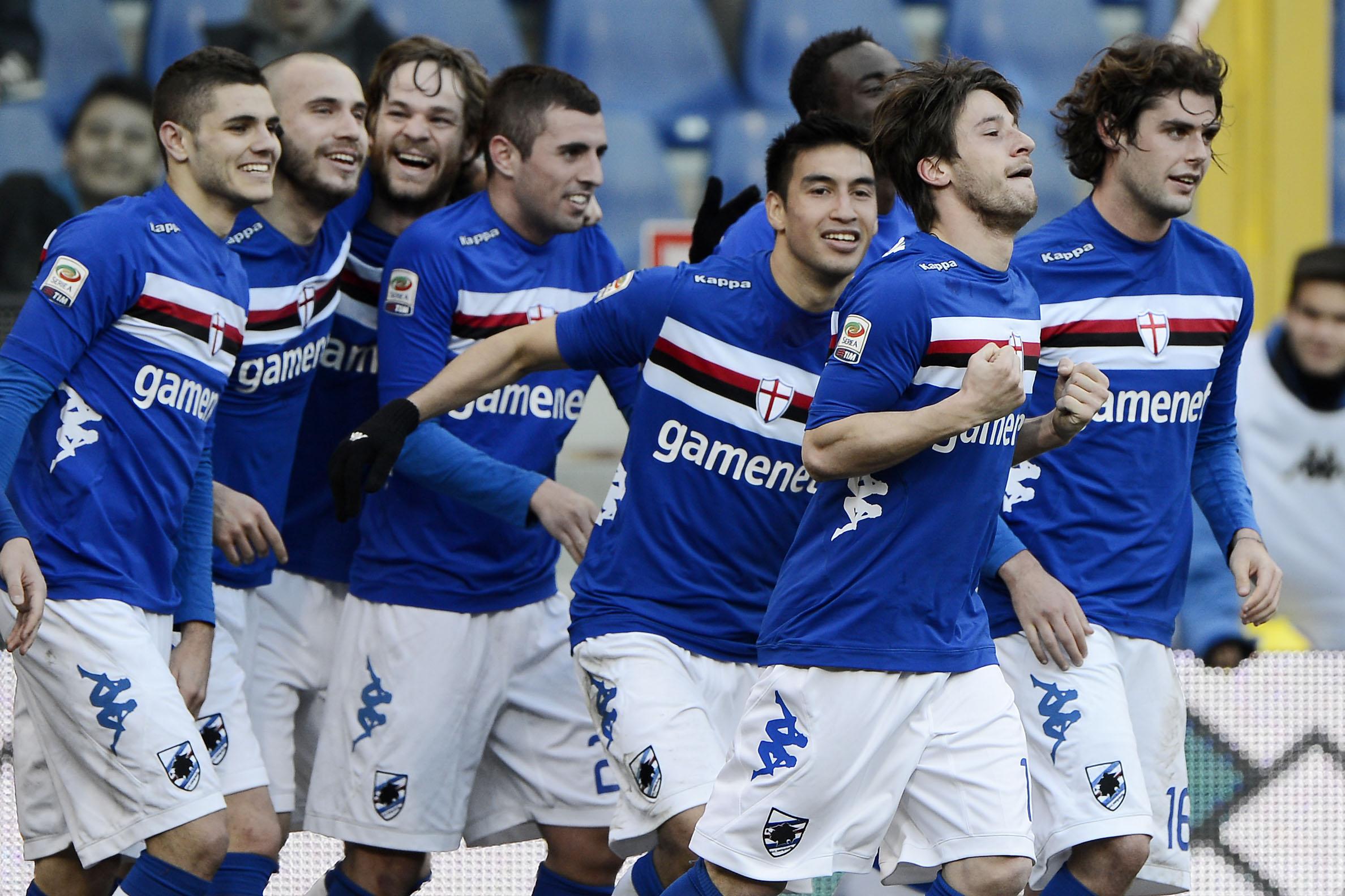 Enrico Mantovani ricorda: "Mio padre fu tifoso della Lazio" 21 sampdoria esultanza collettiva ifa